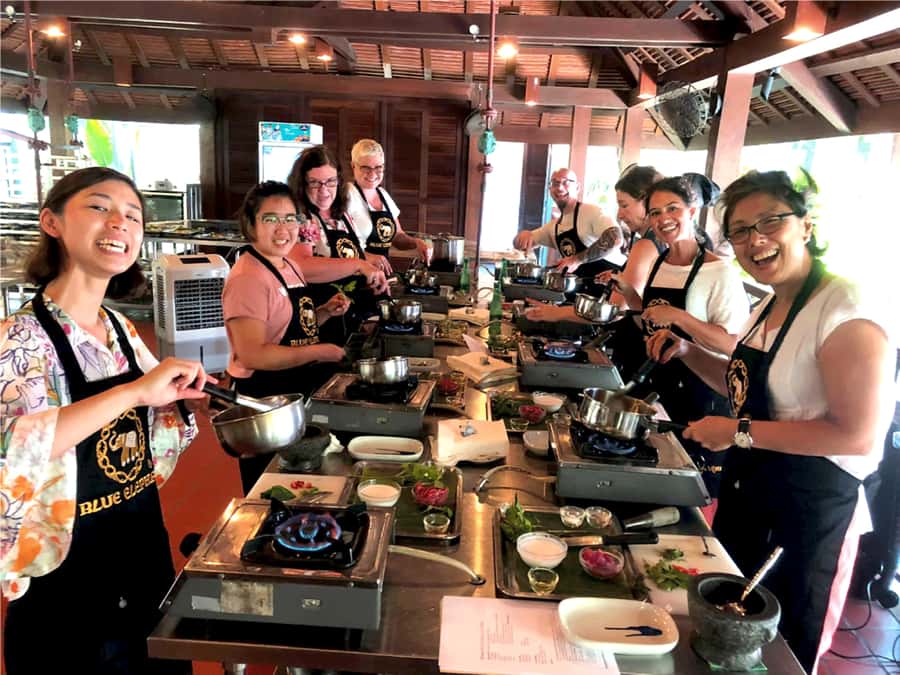 Phuket - Blue Elephant Thai Cooking Class with Market Tour - The theory session sets up four separate dishes