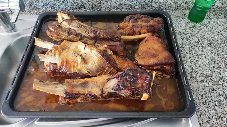 Porto: Portuguese Cooking Class on the Terrace - Cooking Rojões de Porco with chestnuts