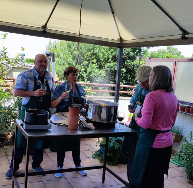 Porto: Portuguese Cooking Class on the Terrace - Sitting down for the meal and the conversation