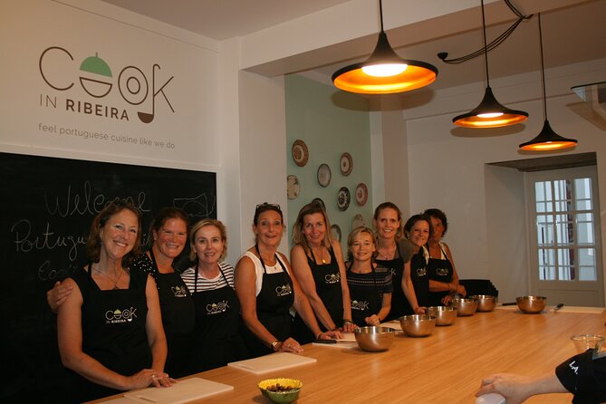 Portuguese Cooking Class in Porto with Portuguese Wine - Four courses, Portuguese wine, and a long table