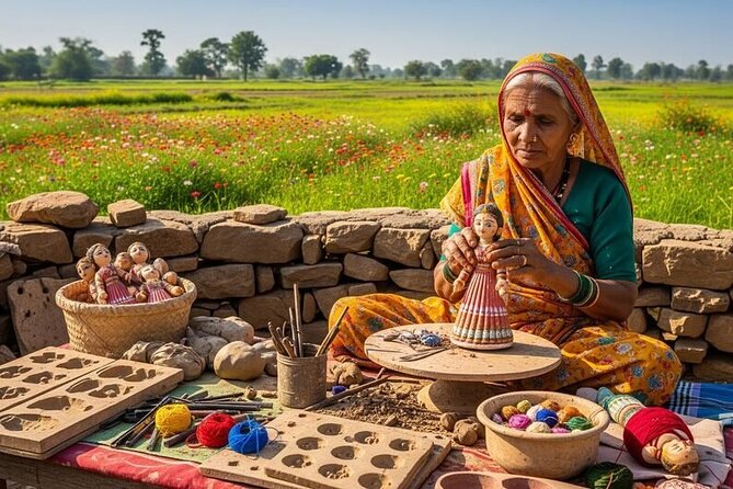 Private tour to learn Traditional Indian Art, craft & Cooking - Making an Udukkai, an hourglass-shaped drum