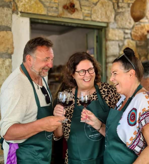 Rhodes: 1952 Farmhouse Cooking & Lunch with Unlimited Wine - A traditional home, not a polished cooking studio