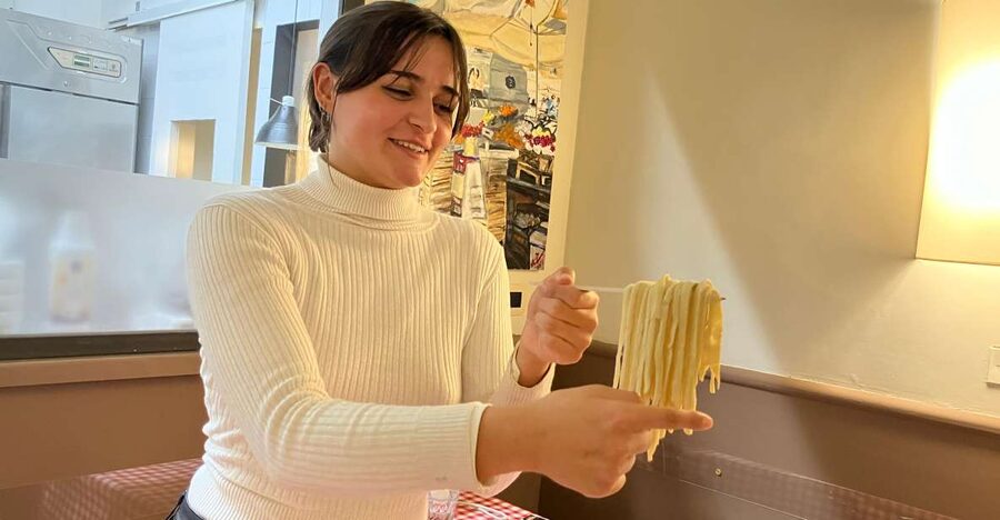 Rome: Cooking Class of fresh Pasta and Tiramisu Cake - Kneading, rolling, and cutting the fresh pasta