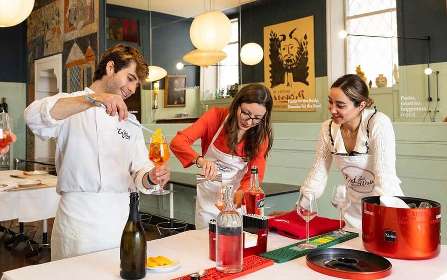 Rome: Enjoy Spritz and Pasta Making in Piazza Navona - Tiramisu and Limoncello finish the meal