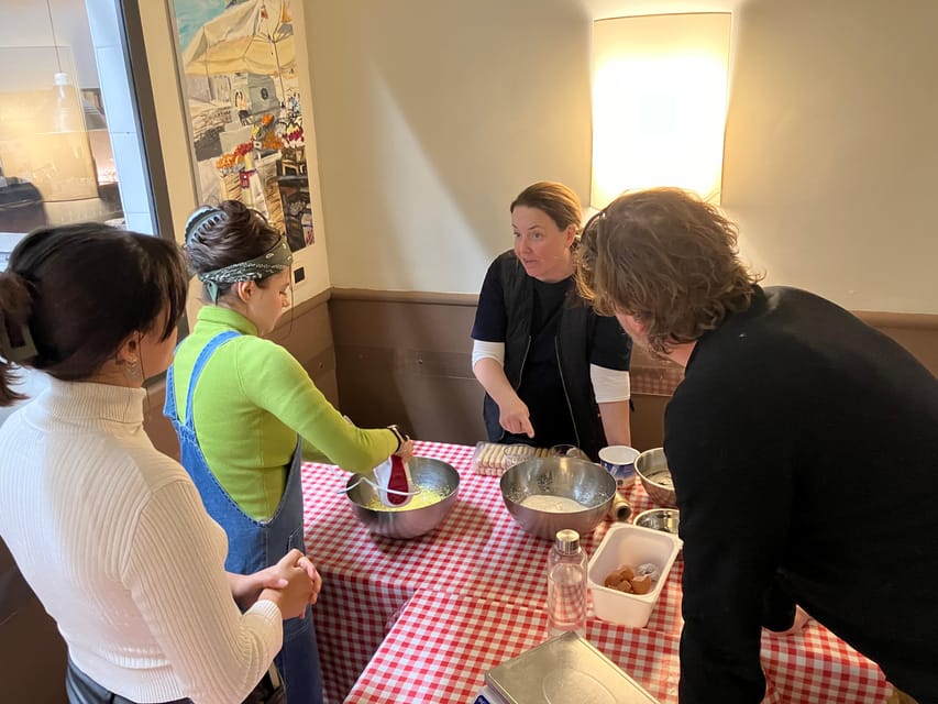 Rome: Fresh Pasta Making and Tiramisu Dessert Master Class - Sitting down to eat what you made