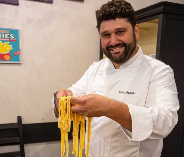 Rome: Handmade Pasta Cooking Class with Professional Chef - Making pasta from eggs and flour