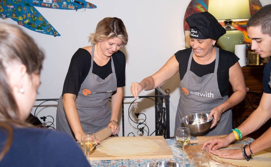 Rome: Pasta and Tiramisu Shared Cooking Class with Wine - Bruschetta and the first glass of wine