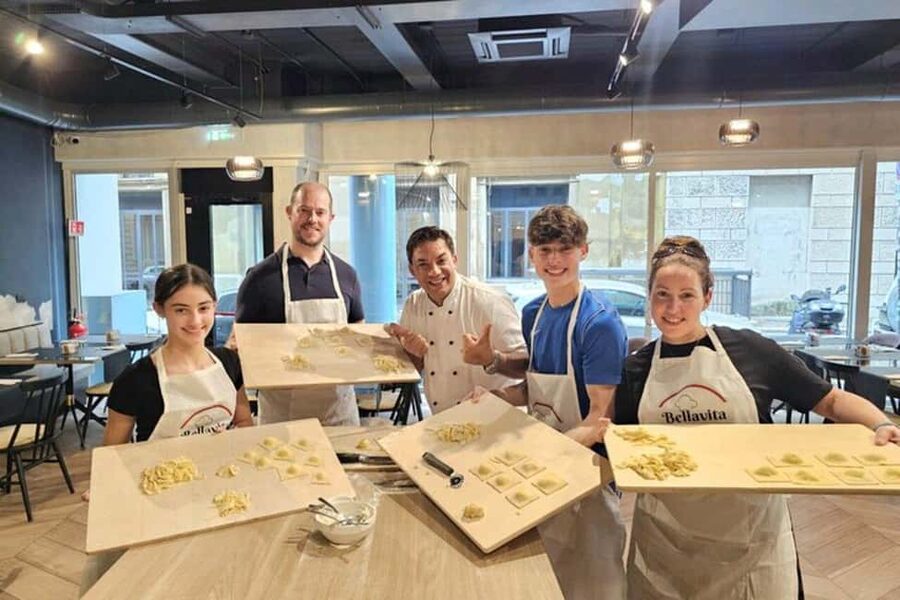 Rome: Pasta Fettuccine, Ravioli & Tiramisu Cooking Class - Starting at IQ Hotel Roma in central Rome