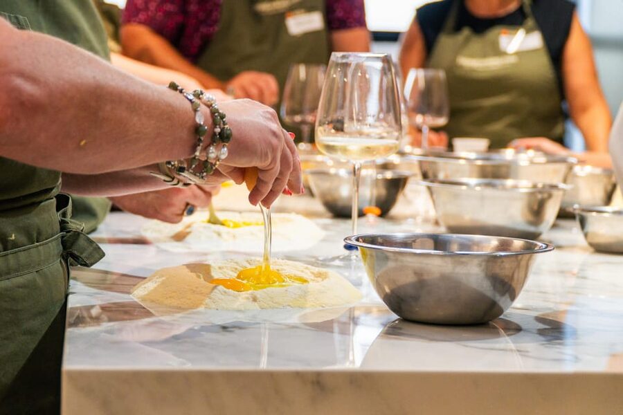 Rome: Pasta, Ravioli & Tiramisu Cooking Class by Colosseum - Wine, conversation, and the shared meal