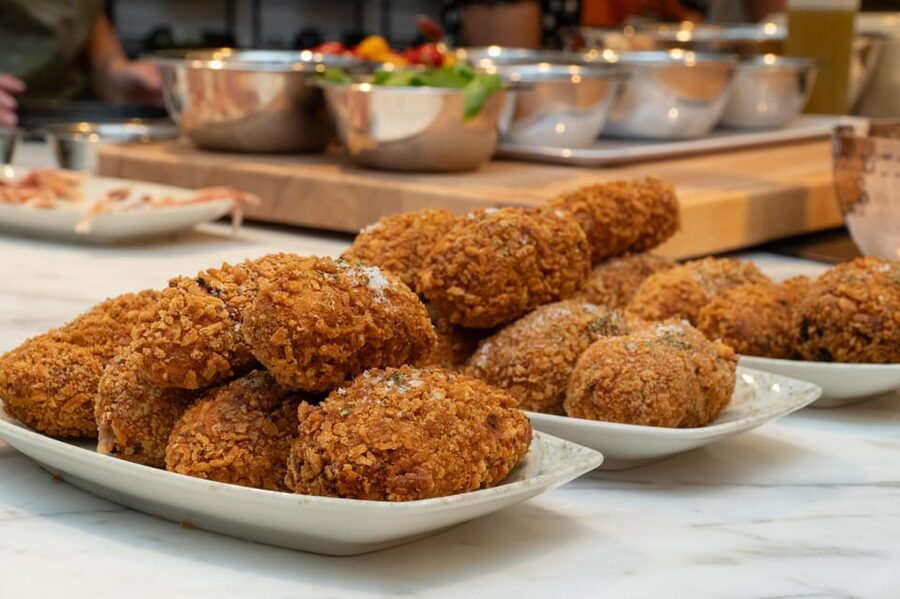 Rome: Pizza & Gelato Cooking Class + Private Chef - Appetizers and wine turn lessons into dinner