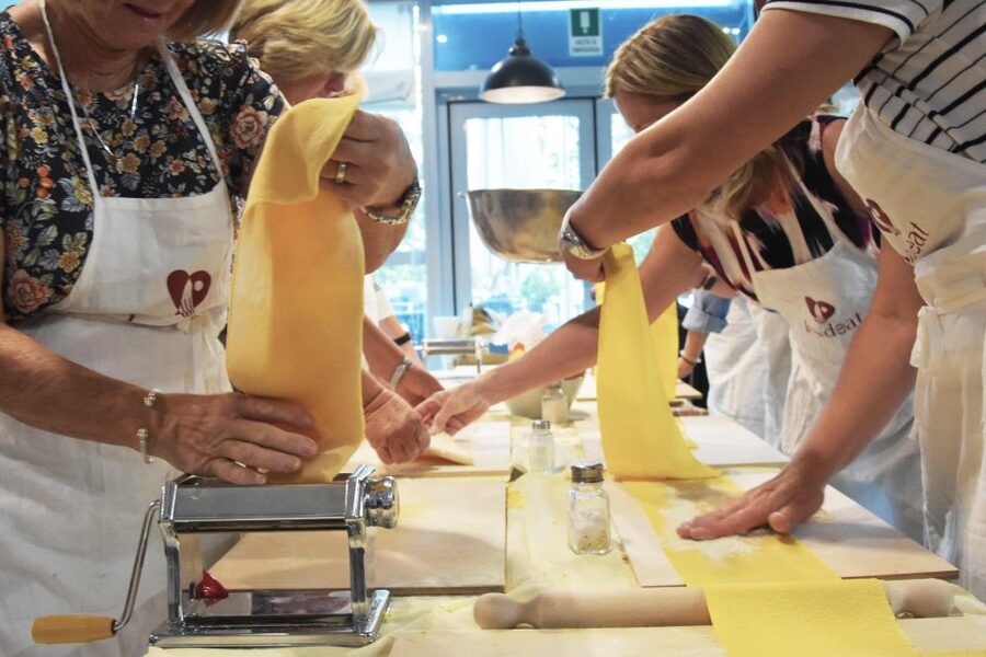 Rome: Small Group Pasta Making Class with Wine near Vatican - Your own workstation and the pasta lesson