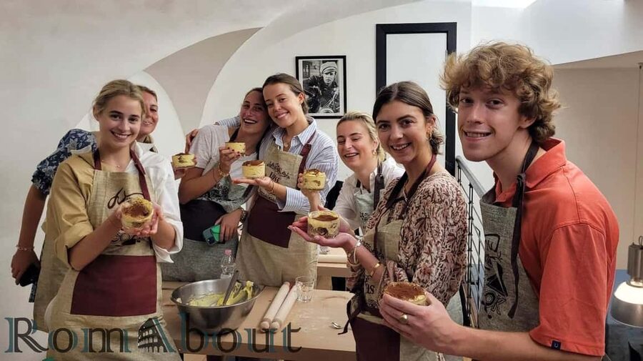 Rome: Traditional Pasta and Tiramisu Cooking Class - Making tiramisu before the pasta dough