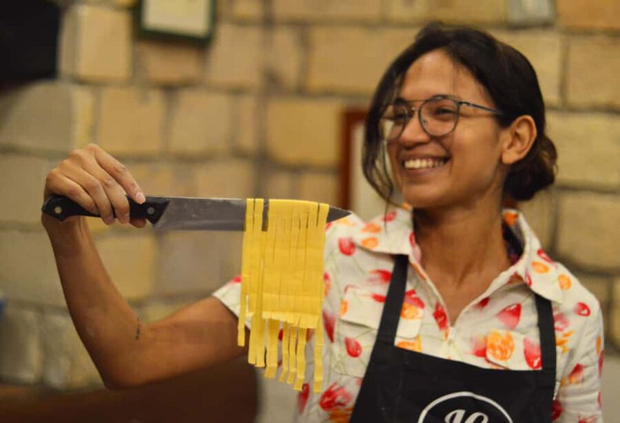 Rome: Traditional Pasta and Tiramisu Cooking Class - Eating the food you prepared