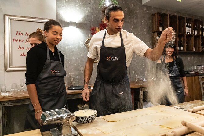 Rome Trastevere Pasta Making Class with Eating Europe - Making fettuccine and ravioli at Rione XIII
