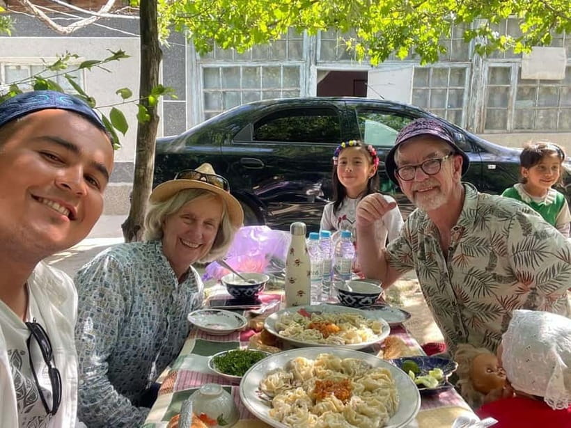 Samarkand: Uzbek Cooking Class in a Village Home - Cooking plov over a wood fire