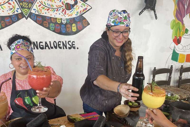 San José town : Cooking class,mexican Empanadas y antojitos - Tamales, chiles rellenos, and grilled shrimp