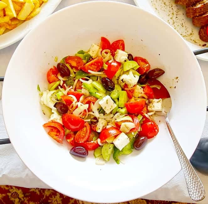 Santorini: Cooking Class with a Professional incl. Full Meal - What the 2.5-hour schedule feels like