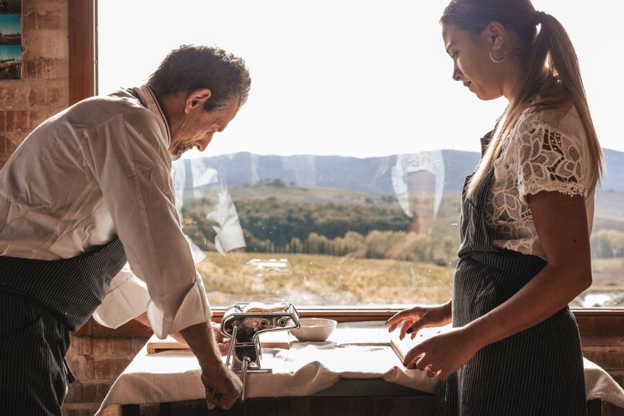 Santorini: Hands on Cooking Class with a Chef - The four-course meal and Santorini wine
