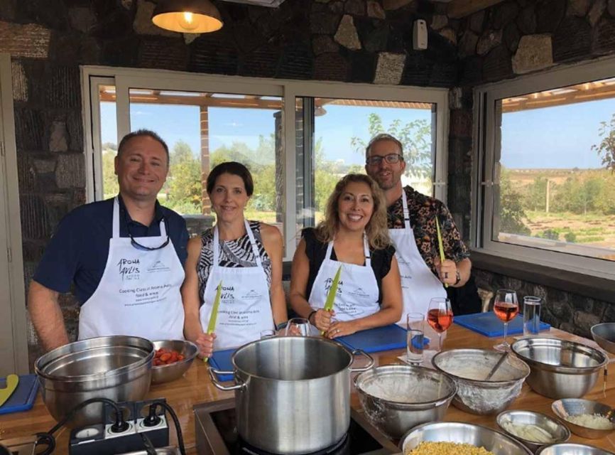 Santorini: Private Cooking Class and Wine Tasting Tour - Two wineries in the Santorini countryside