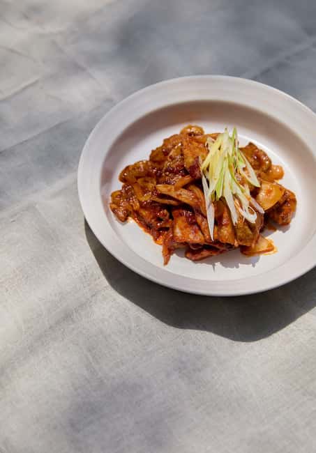 Seoul: Experience Korean Cooking in Modern Hanok Kitchen - Japchae offers a non-spicy alternative