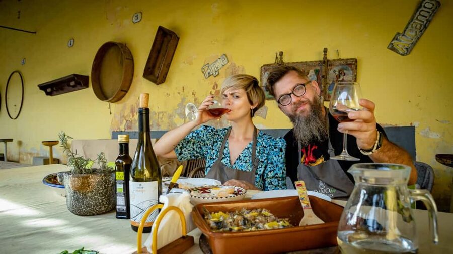 Sicilian cooking class in the historic baglio Florio Adamo - Finishing with ricotta cassatelle