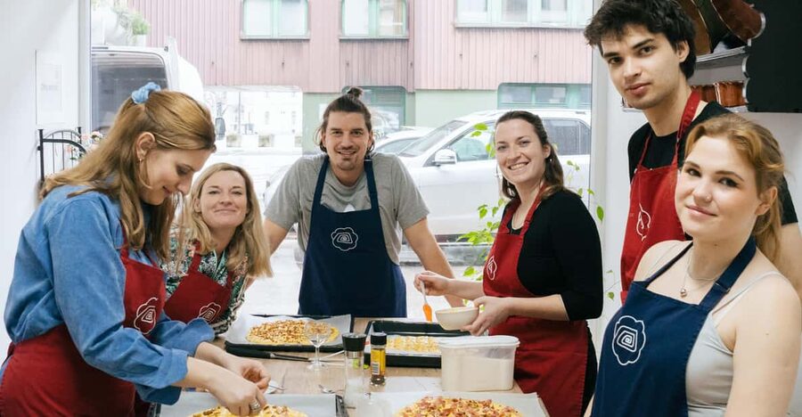Slovenia: Belokranjska Pogača Cooking Class - Starting at the kitchen table with Luka