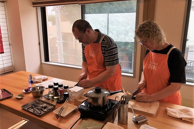 Small-Group Wagyu Beef and 7 Japanese Dishes Tokyo Cooking Class - The $72.96 price and what you receive