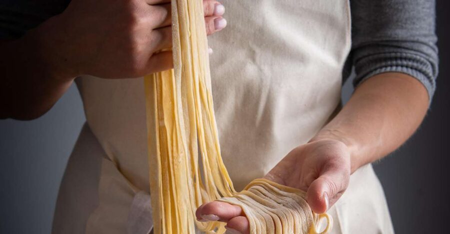 Spoleto Countryside Home Cooking Pasta Class & Meal - Meeting Paola in her home