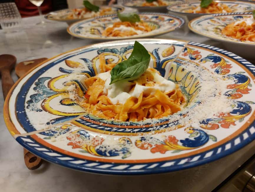 Super Fun Pasta and Gelato Cooking Class by the Vatican - Making gelato for a proper Italian finish
