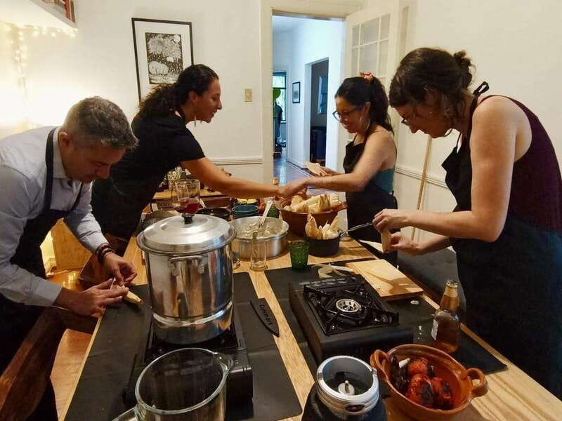 Tamales 101: Multi-variety tamal cooking class and feast - Arriving at Jim’s Condesa home