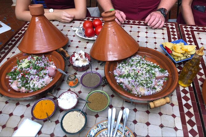 Tangier Private Cooking Class With a Local Family - Mint tea, sweets, and the meal at the table