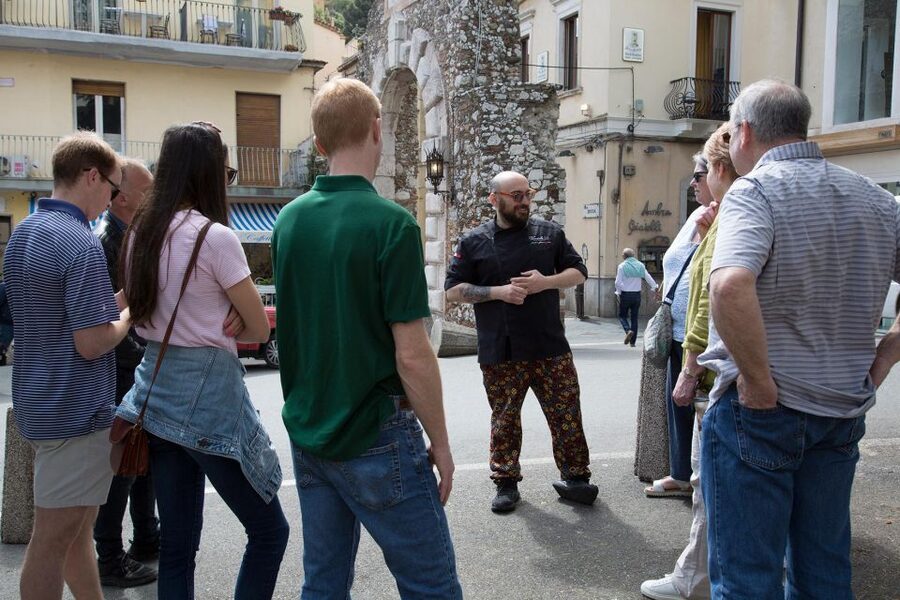 Taormina: Sicilian Cooking Class w/ a Visit to Local Market - Sitting Down to Eat What You Made