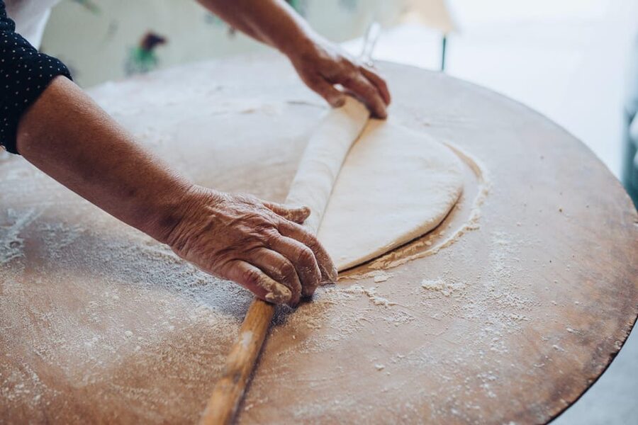 The story of Soparnik - Cooking class - Cutting Chard, Rolling Dough, and Shaping Soparnik