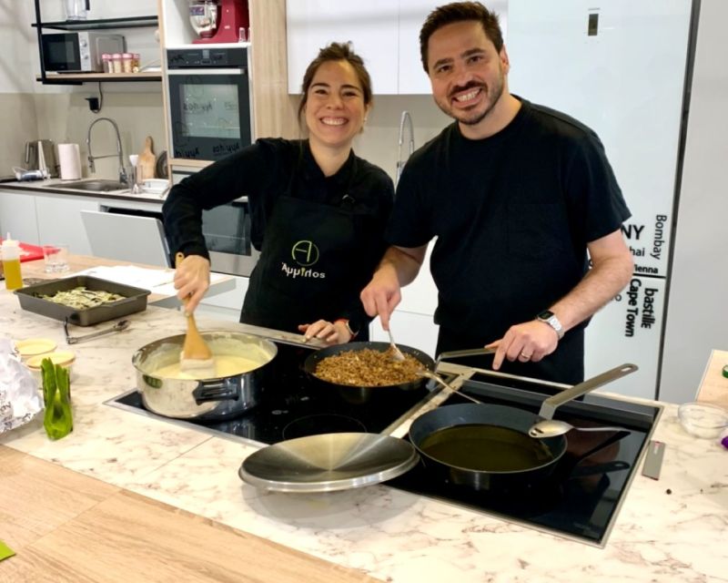 Thessaloniki: Authentic Greek Cooking Classes - Sitting down to eat what you prepared