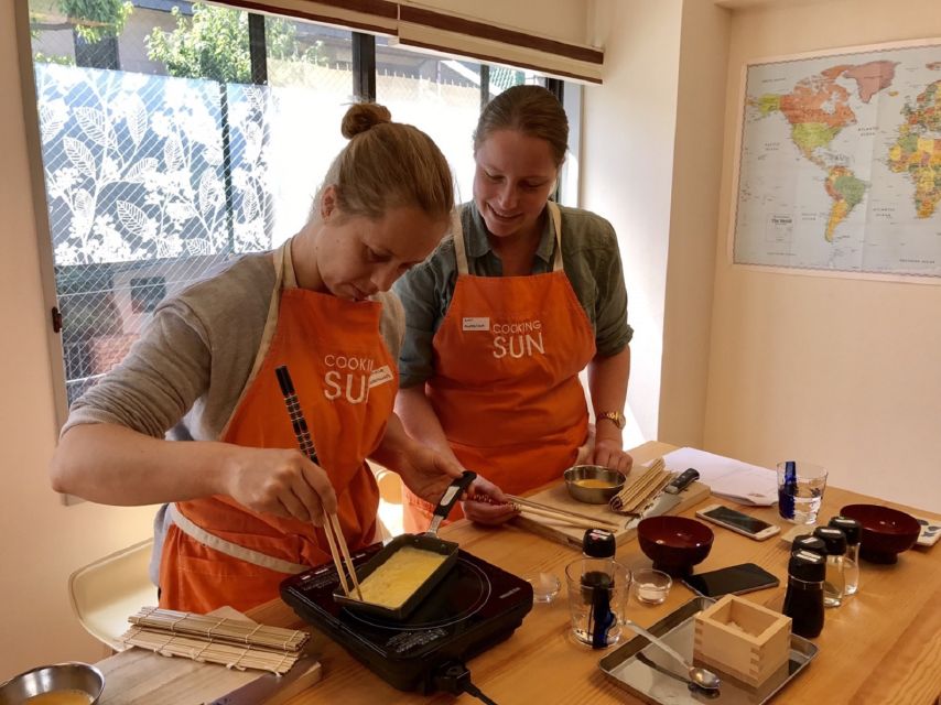 Tokyo: Wagyu and 7 Japanese Dishes Cooking Class - Preparing the meat courses, including Wagyu