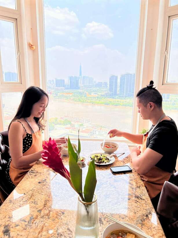 Top Home Cooking Class with Stunning River View AC Kitchen - Meeting Lua and choosing your Vietnamese menu