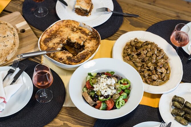 Traditional Greek cooking class and lunch or dinner with an Acropolis view - Ending With Baklava, Yogurt, or Loukoumades