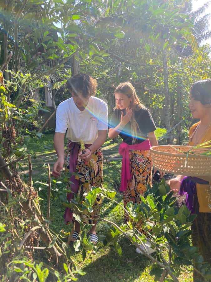 Ubud: Authentic Traditional Balinese Village Cooking Class - Cooking in a covered outdoor kitchen