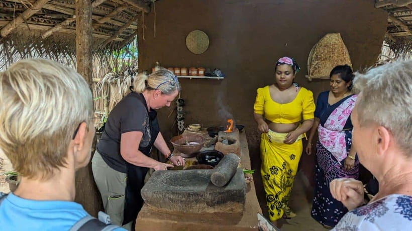 Udawalawe: Farm to Table Cooking & Authe: Village Experience - Eating the food you helped prepare